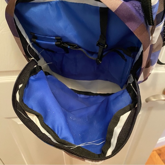 Jansport Blue and Gray Backpack Durable Everyday Use - Picture 6 of 7